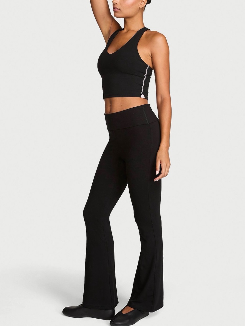 Victoria Secret Fold-Over Waist Flared Pants